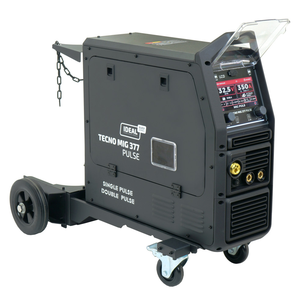Spawarka Ideal Tecnomig 377 Pulse LCD Black Series 4x4 - zestaw |  TMIG377PT