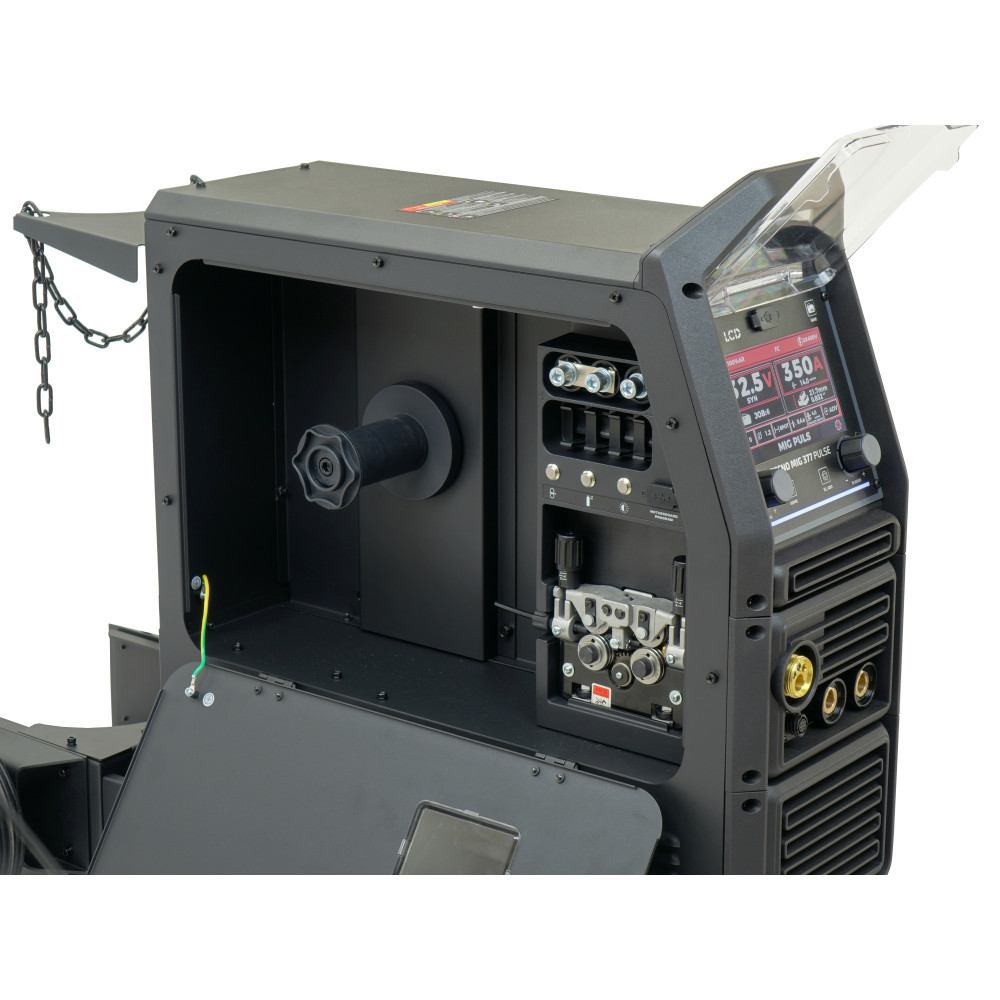 Spawarka Ideal Tecnomig 377 Pulse LCD Black Series 4x4 - zestaw |  TMIG377PT