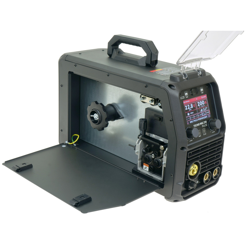 Spawarka Ideal Tecnomig 210 Pulse LCD Black Series 4x4 - zestaw | TMIG210PV2