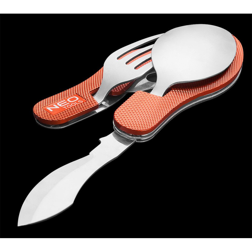 Scyzoryk sztućce turystyczne ze stali nierdzewnej 3 w 1 Neo Tools - 63-027 - NEO Tools - 4