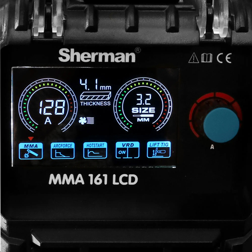 Spawarka Sherman MMA 161 LCD - zestaw | 7813412