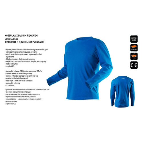 T-shirt roboczy z długimi rękawami Neo Tools HD+ - 81-617 - NEO Tools - 4