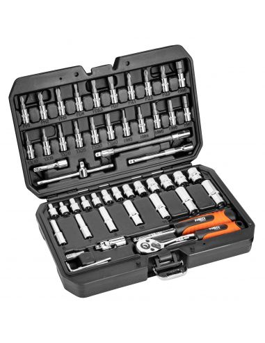 Zestaw kluczy nasadowych 1/4" 53 el. Neo Tools - 08-683 - NEO Tools - 1
