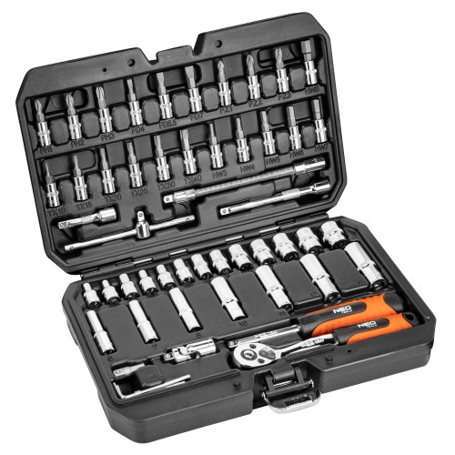 Zestaw kluczy nasadowych 1/4" 53 el. Neo Tools - 08-683 - NEO Tools - 1