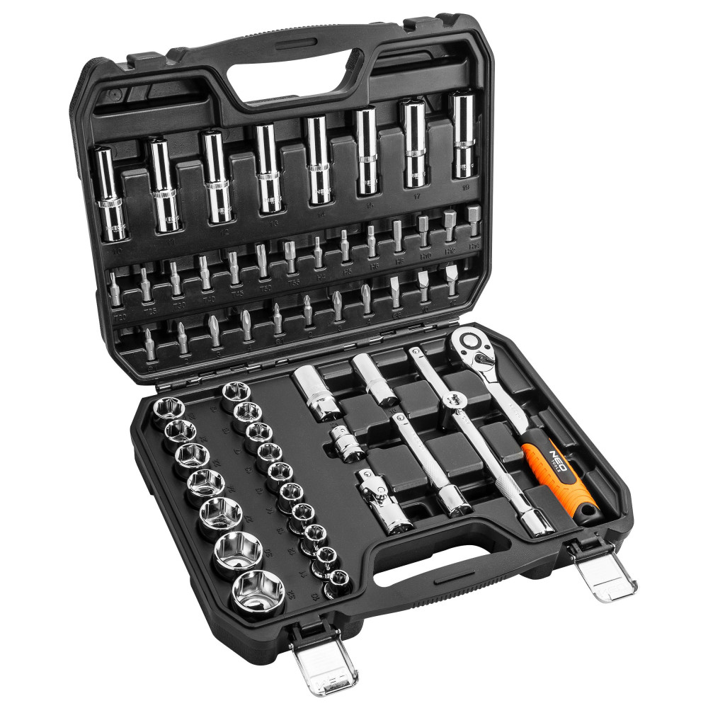 Zestaw kluczy nasadowych 1/2" 58 el. Neo Tools - 08-663 - NEO Tools - 1