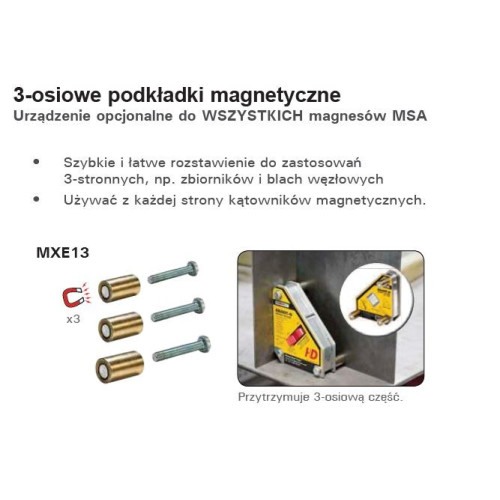 3-osiowe podkładki magnetyczne StrongHand | MXE13