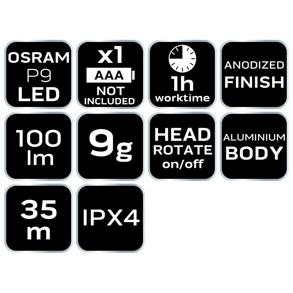 Mini latarka LED Neo Tools 100 lm - 99-068 - NEO Tools - 7