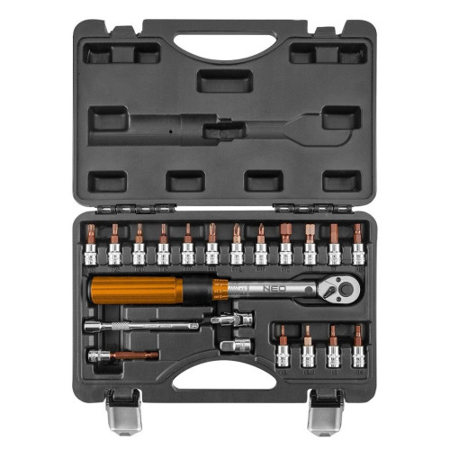 Klucz dynamometryczny 1/4" Neo Tools - zestaw - 08-821 - NEO Tools - 1 2