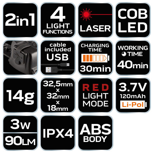 Latarka punktowa na palec Neo Tools - 99-078 - NEO Tools - 7