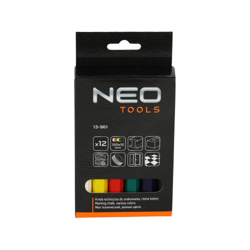 Kreda techniczna 12 szt. (różne kolory) Neo Tools - 13-961 - NEO Tools - 14