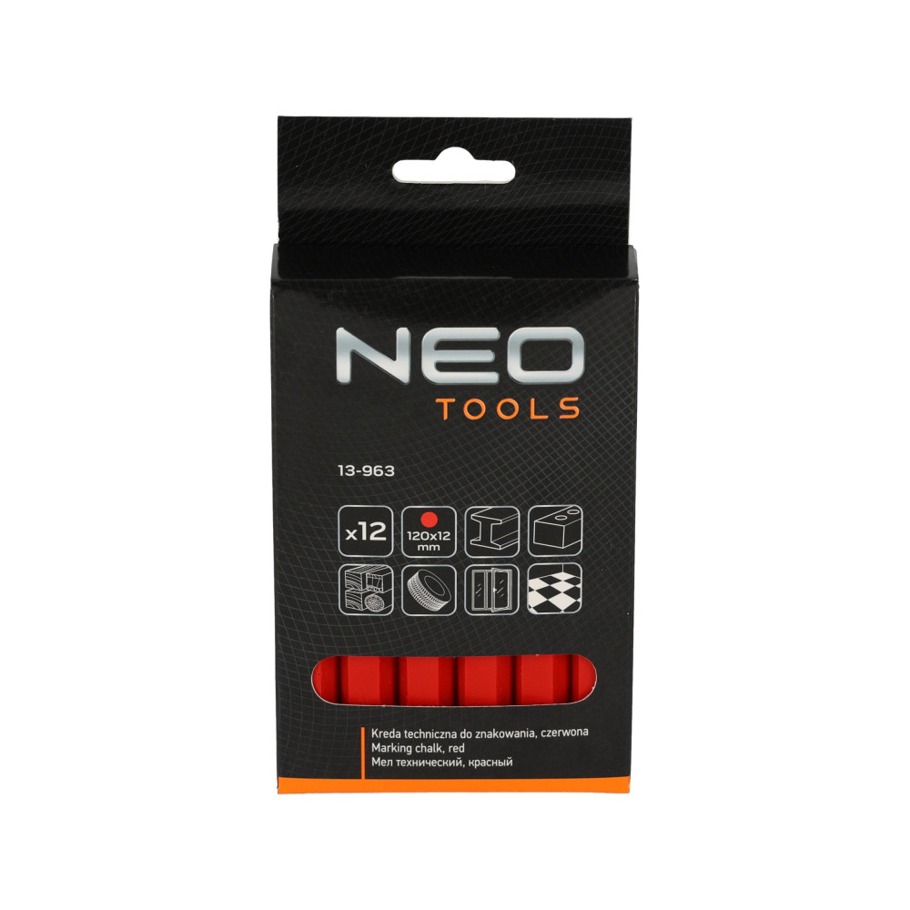 Kreda techniczna 12 szt. (czerwona) Neo Tools - 13-963 - NEO Tools - 4