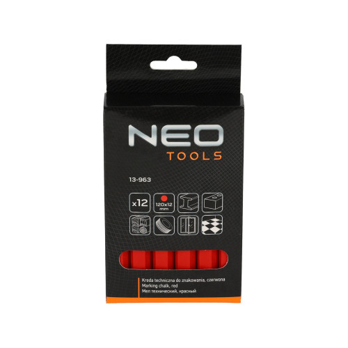 Kreda techniczna 12 szt. (czerwona) Neo Tools - 13-963 - NEO Tools - 4