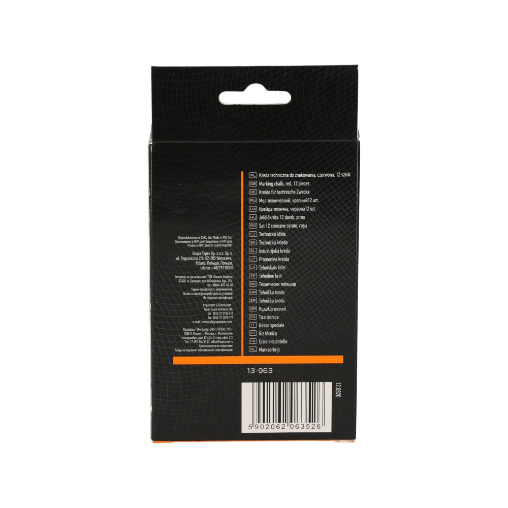 Kreda techniczna 12 szt. (czerwona) Neo Tools - 13-963 - NEO Tools - 5