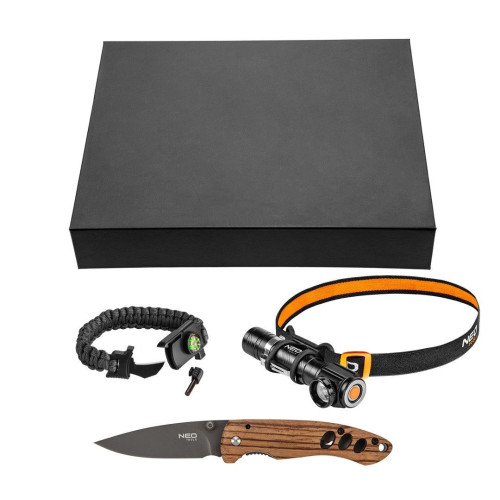 Zestaw survivalowy latarka czołowa + nóż + bransoletka Neo Tools - 63-033 - NEO Tools - 4