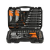 Zestaw kluczy nasadowych 1/2" 1/4" CrV 138 el. Neo Tools - 10-208 - NEO Tools - 2