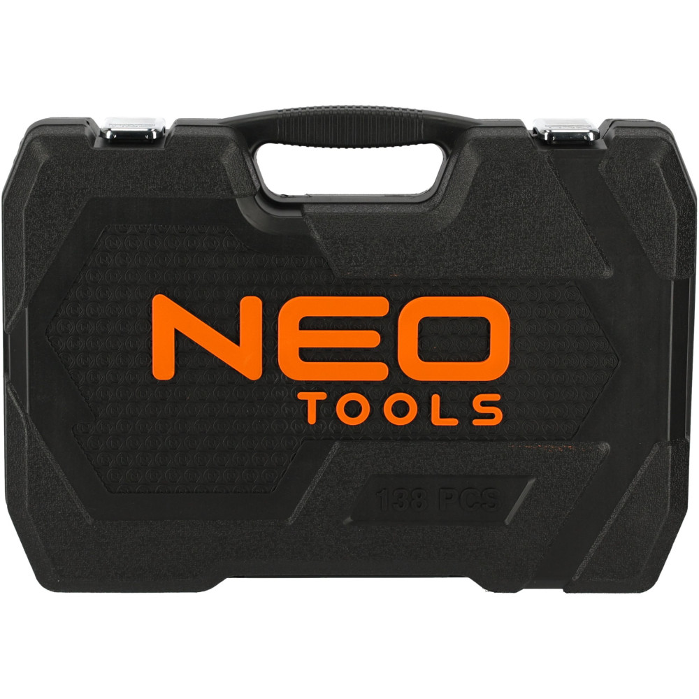 Zestaw kluczy nasadowych 1/2" 1/4" CrV 138 el. Neo Tools - 10-208 - NEO Tools - 4