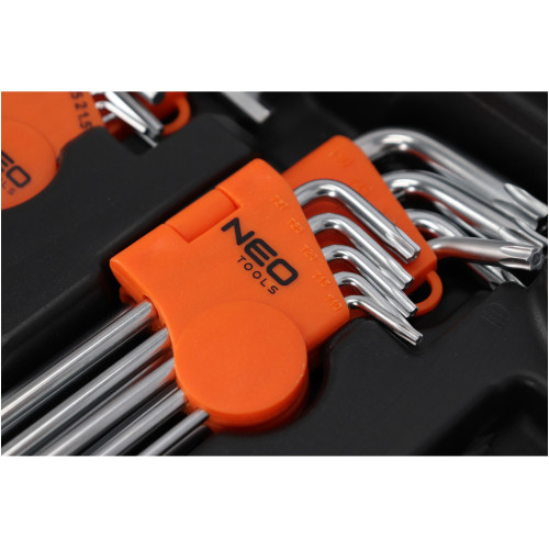 Zestaw kluczy nasadowych 1/2" 1/4" CrV 138 el. Neo Tools - 10-208 - NEO Tools - 6