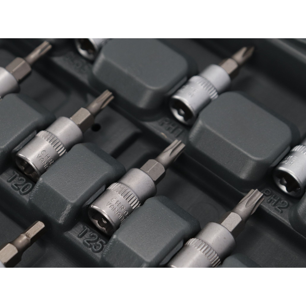 Zestaw kluczy nasadowych 1/4" 43 el. Proline - 58843 - Proline - 6