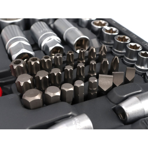 Zestaw kluczy nasadowych 1/4" 1/2" 3/8" 150 el. Proline - 588150 - Proline - 5