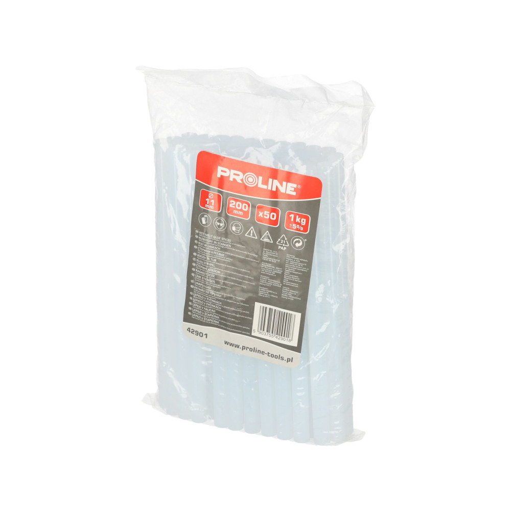 Klej w laskach termotopliwy 11 mm / 200 mm / 50 szt. Proline - 42901 - Proline - 2