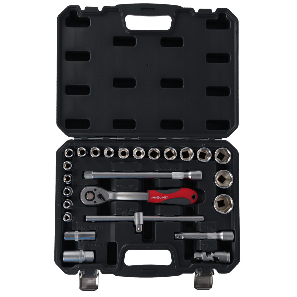 Zestaw kluczy nasadowych 1/2" 25 el. Proline - 58825 - Proline - 3