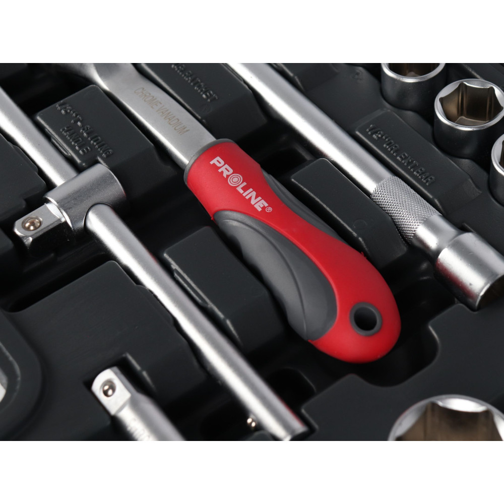 Zestaw kluczy nasadowych 1/2" 25 el. Proline - 58825 - Proline - 5