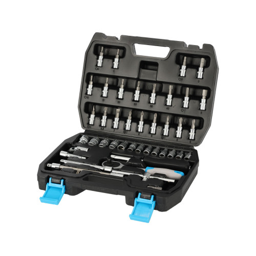 Zestaw kluczy nasadowych 1/4" 46 el. Mega - 58046 - Mega - 1