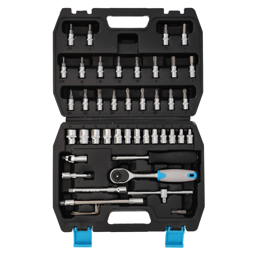 Zestaw kluczy nasadowych 1/4" 46 el. Mega - 58046 - Mega - 3