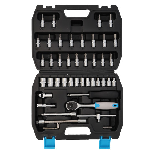 Zestaw kluczy nasadowych 1/4" 46 el. Mega - 58046 - Mega - 3