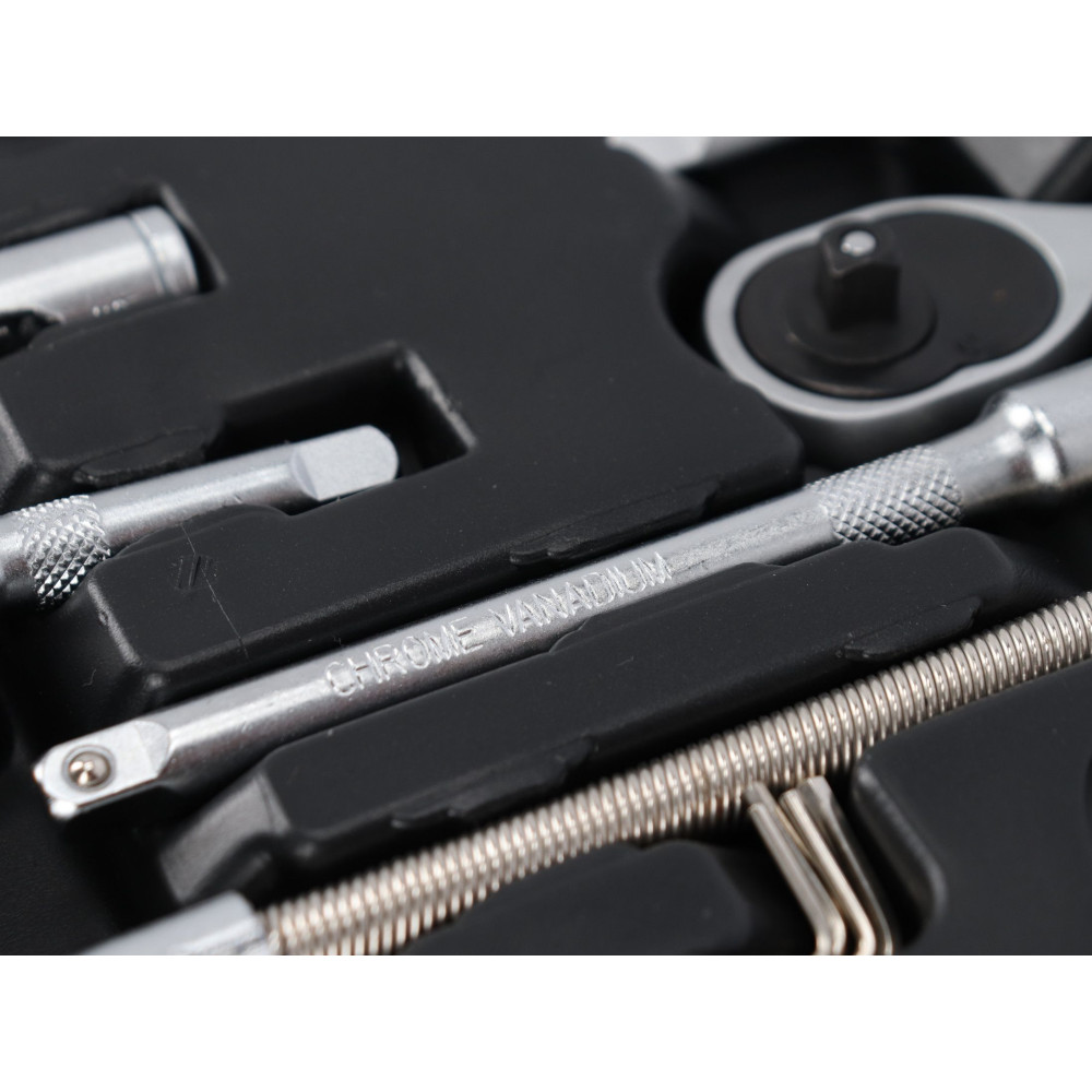 Zestaw kluczy nasadowych 1/4" 46 el. Mega - 58046 - Mega - 4