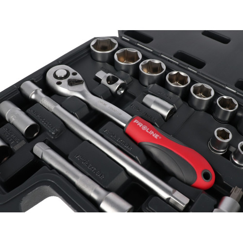 Zestaw kluczy nasadowych 1/2" 56 el. Proline - 58856 - Proline - 4