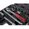Zestaw kluczy nasadowych 1/2" 56 el. Proline - 58856 - Proline - 4