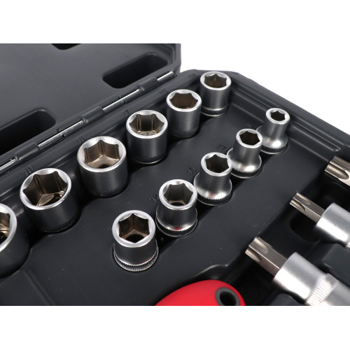 Zestaw kluczy nasadowych 1/2" 56 el. Proline - 58856 - Proline - 5