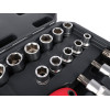 Zestaw kluczy nasadowych 1/2" 56 el. Proline - 58856 - Proline - 5
