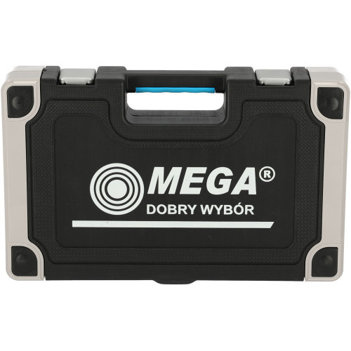 Zestaw kluczy płaskich i nasadowych 1/4" 1/2"  91 el. Mega - 58091 - Mega - 8