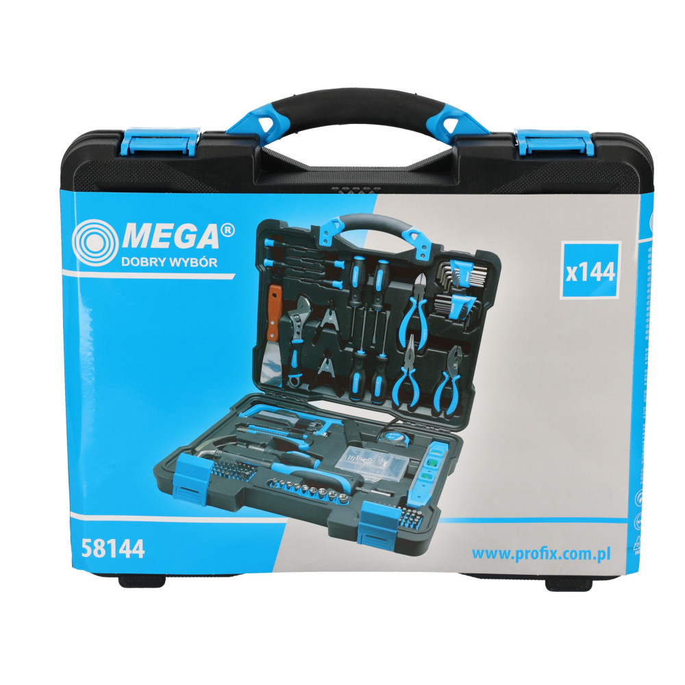 Zestaw narzędzi 144 el. Mega - 58144 - Mega - 9