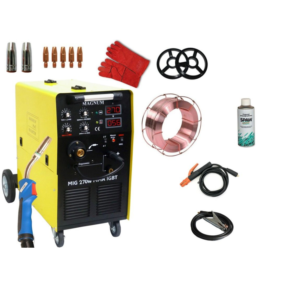Spawarka Magnum MIG 270 W MMA IGBT - zestaw - U MI 270 WIGB-G - Magnum - 3