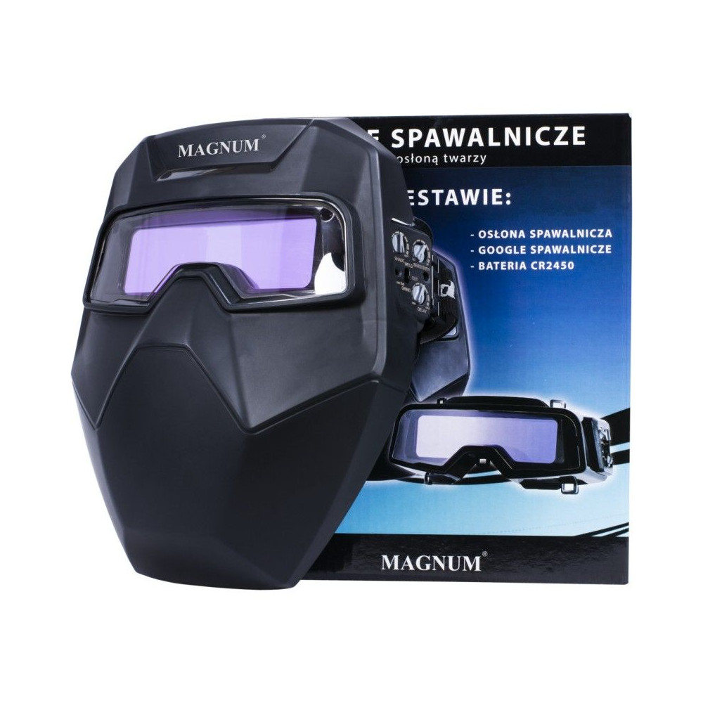 Automatyczne gogle spawalnicze Magnum R100+ z osłoną twarzy - POS-M-R100+ - Magnum - 6