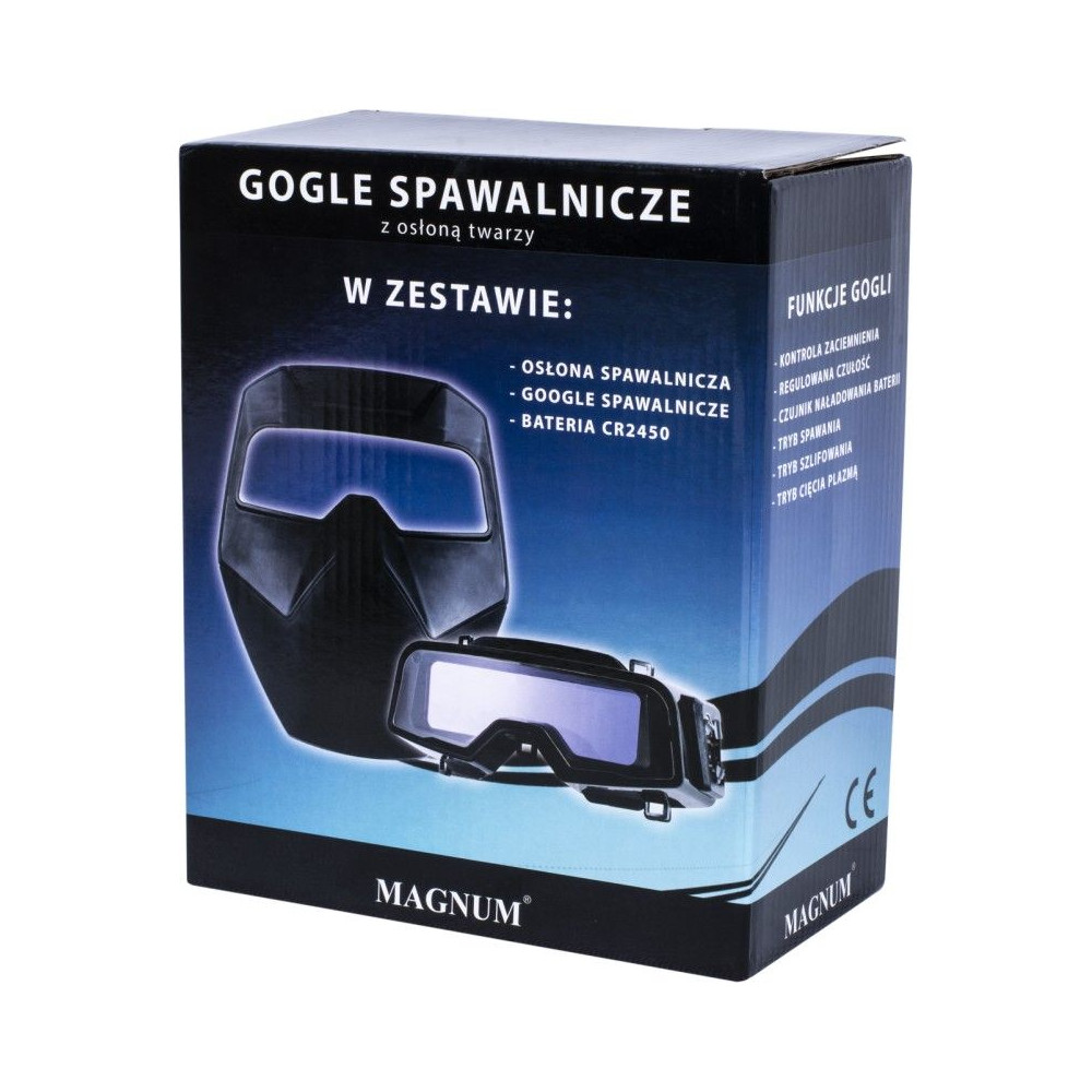 Automatyczne gogle spawalnicze Magnum R100+ z osłoną twarzy - POS-M-R100+ - Magnum - 7