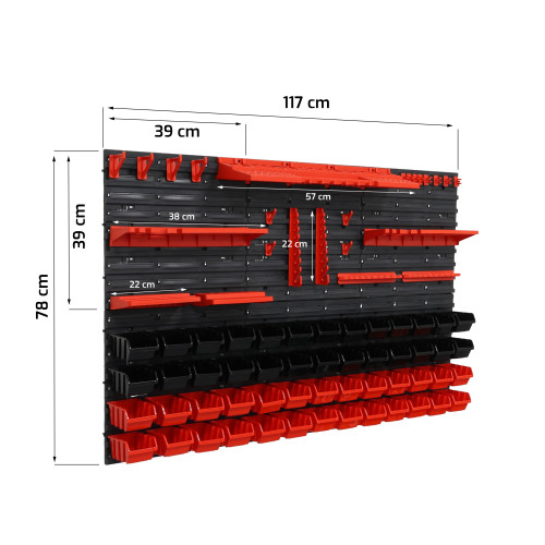 Tablica narzędziowa Toolbox System Wall Mix 120x80 v.2 - TS.W.120.080.M_2_px - Toolbox System - 10