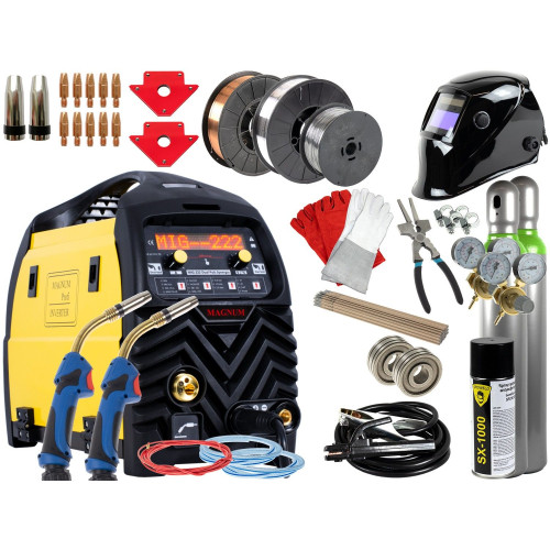 Spawarka Magnum MIG 222 Dual Puls Synergia - zestaw - U MI 222 DP-G - Magnum - 2