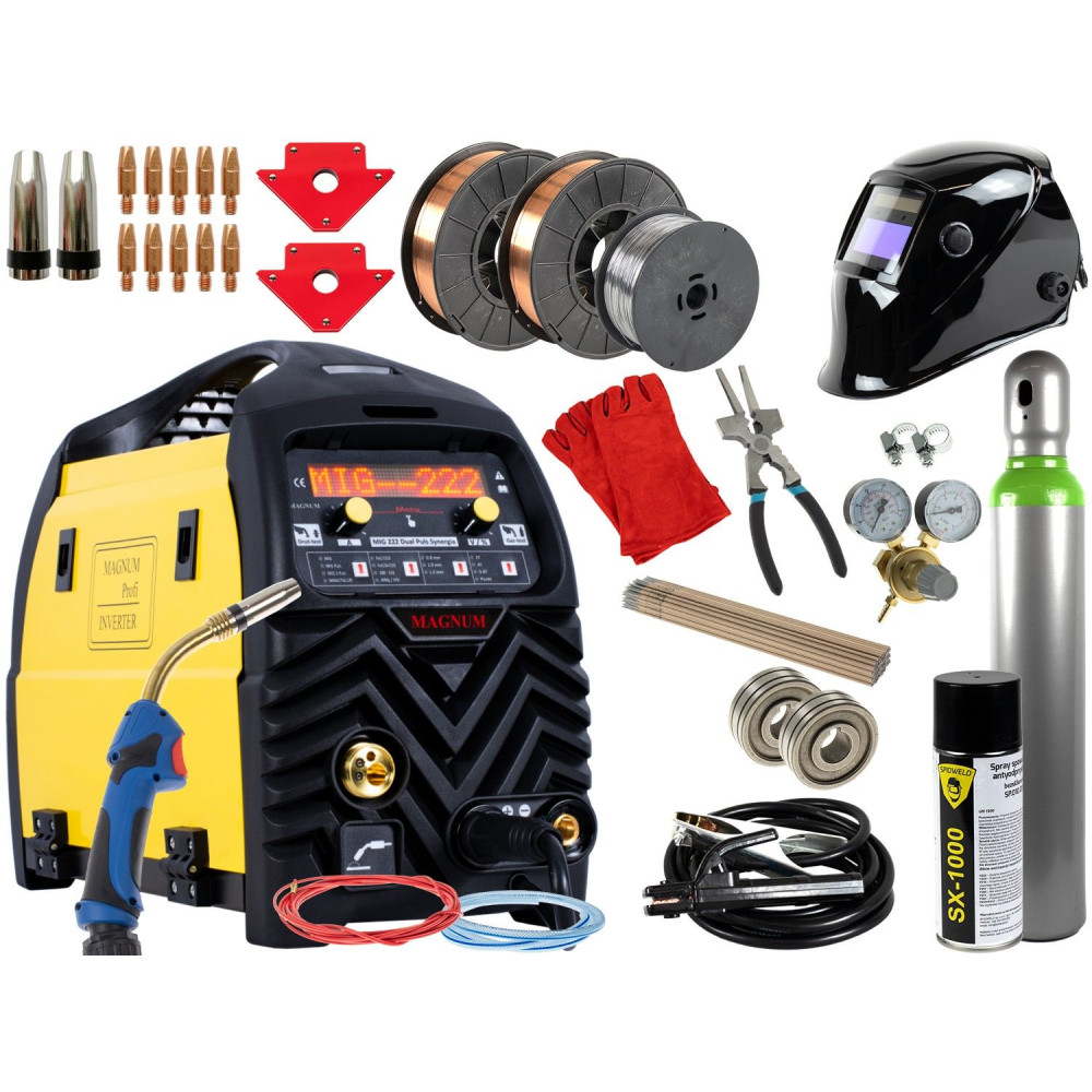 Spawarka Magnum MIG 222 Dual Puls Synergia - zestaw - U MI 222 DP-G - Magnum - 3