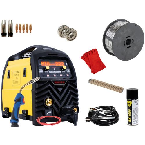 Spawarka Magnum MIG 222 Dual Puls Synergia - zestaw - U MI 222 DP-G - Magnum - 6