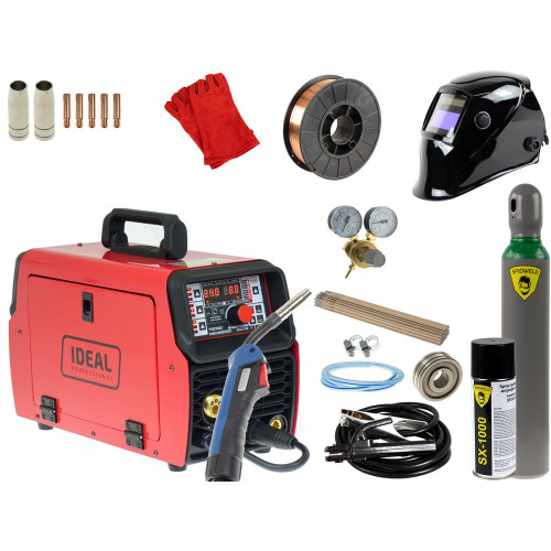 Spawarka Ideal Tecnomig 200GD 3w1 Synergic - zestaw - TMIG200GD-G - Ideal - 2