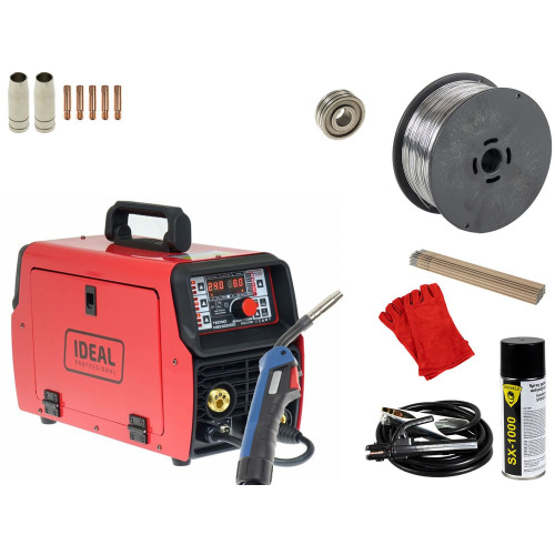 Spawarka Ideal Tecnomig 200GD 3w1 Synergic - zestaw - TMIG200GD-G - Ideal - 4