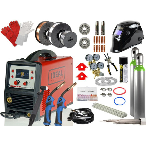 Spawarka Ideal Expert MIG 215 LCD - zestaw - EXMIG215LCD-G - Ideal - 1