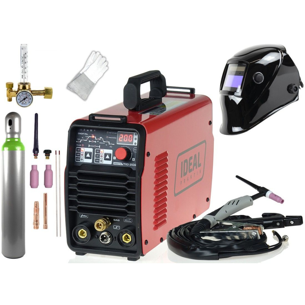 Spawarka Ideal Praktik TIG 202 DC Pulse Digital - zestaw - PTIG202DP-G - Ideal - 2