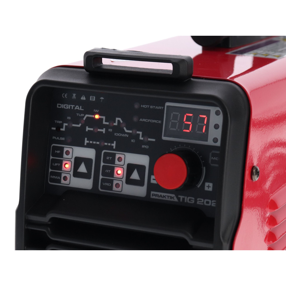 Spawarka Ideal Praktik TIG 202 DC Pulse Digital - zestaw - PTIG202DP-G - Ideal - 7