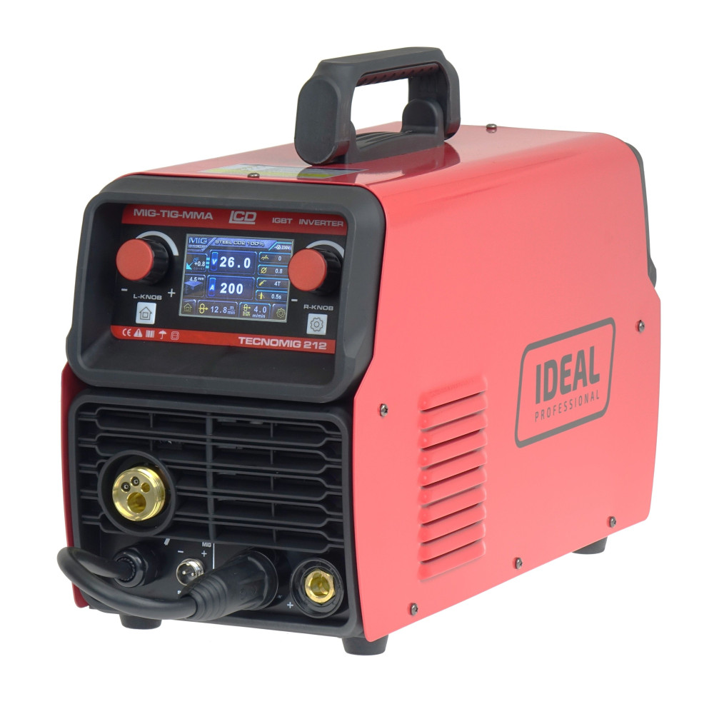 Spawarka Ideal Tecnomig 212 LCD Synergic - zestaw - TMIG212LCD-G - Ideal - 8