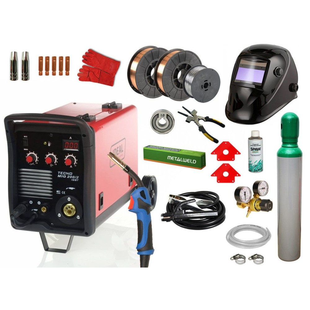 Spawarka Ideal Tecnomig 200/2 MMA - zestaw - TMIG200/2MMA-G - Ideal - 1
